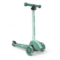 Trotineta copii pliabila, reglabila, roti luminoase, Highwaykick 3S Led Forest, 3+ ani, pana la 50 kg, Scoot and Ride