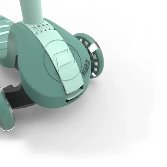 Trotineta copii pliabila, reglabila, roti luminoase, Highwaykick 3S Led Forest, 3+ ani, pana la 50 kg, Scoot and Ride