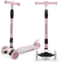 Trotineta copii pliabila, reglabila, roti luminoase, Vento Unicorn, 3+ ani, pana la 50 kg, Kidwell