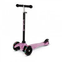 Trotineta copii, reglabila, roti luminoase, Uno Clouds, 3+ ani, pana la 25 kg, Kidwell