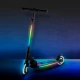 Trotineta cu 2 roti pentru copii, 3 in 1, pliabila, reglabila, cu iluminare LED incorporata, Mido Black, 5 ani+, pana la 100 kg, Kidwell