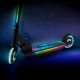 Trotineta cu 2 roti pentru copii, 3 in 1, pliabila, reglabila, cu iluminare LED incorporata, Mido Black, 5 ani+, pana la 100 kg, Kidwell