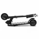 Trotineta pliabila, WXM, SKIPO Chess, aluminiu, roti LED 120mm, pana la 50 kg, alb negru