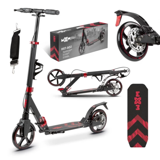 Trotineta pliabila Kidwell WXM RST-A02, Frana pe disc, Roti 200mm ABEC-9, 2 amortizoare, pana la 100 kg, 6 ani +