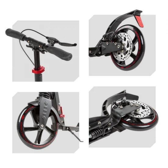 Trotineta pliabila Kidwell WXM RST-A02, Frana pe disc, Roti 200mm ABEC-9, 2 amortizoare, pana la 100 kg, 6 ani +