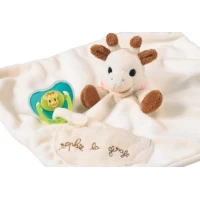 Jucarie bebelusi doudou cu suport suzeta Girafa Sophie
