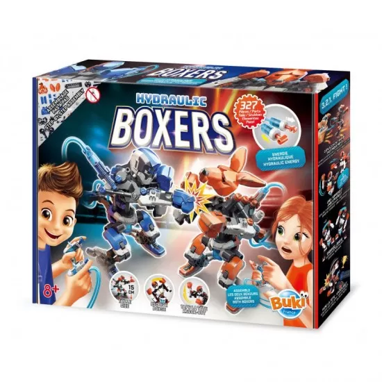 Set constructie 2 roboti boxeri hidraulici 327 piese Set constructie 2 roboti boxeri hidraulici 327 piese