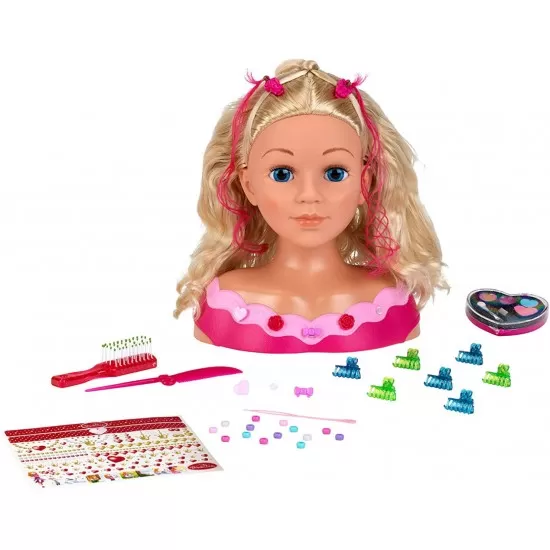 Bust papusa Emma pentru machiat si coafat Klein Bust papusa Emma pentru machiat si coafat Klein