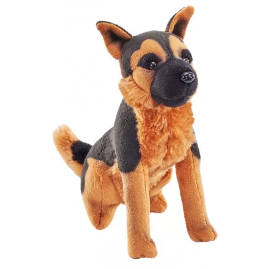 Jucarie plus caine de salvare cu sunet Ciobanesc German Wild Republic 14 cm