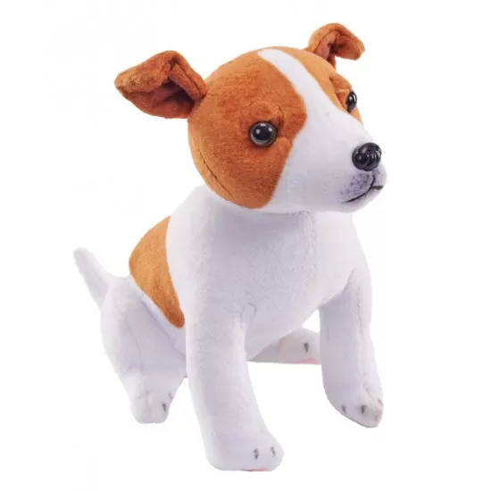 Jucarie plus caine de salvare cu sunet Jack Russell Terrier Wild Republic 14 cm Jucarie plus caine de salvare cu sunet Jack Russell Terrier Wild Republic 14 cm