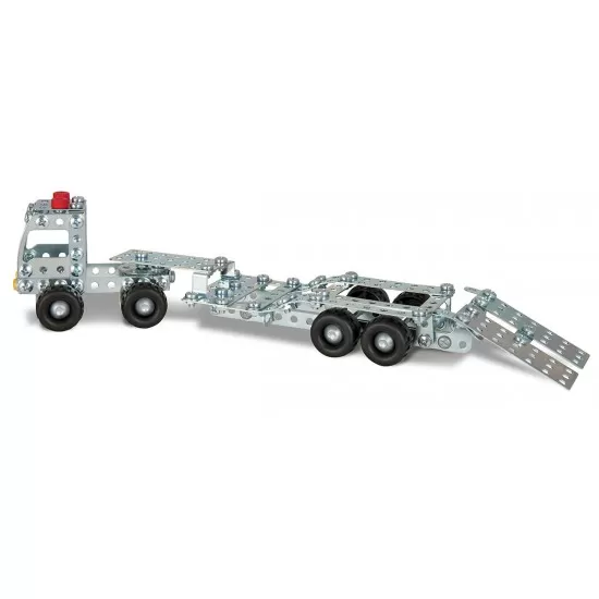Set constructie Eitech - Camion cu remorca si excavator 375 piese