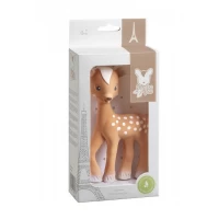 Jucarie dentitie Fanfan Girafa Sophie in cutie cadou 