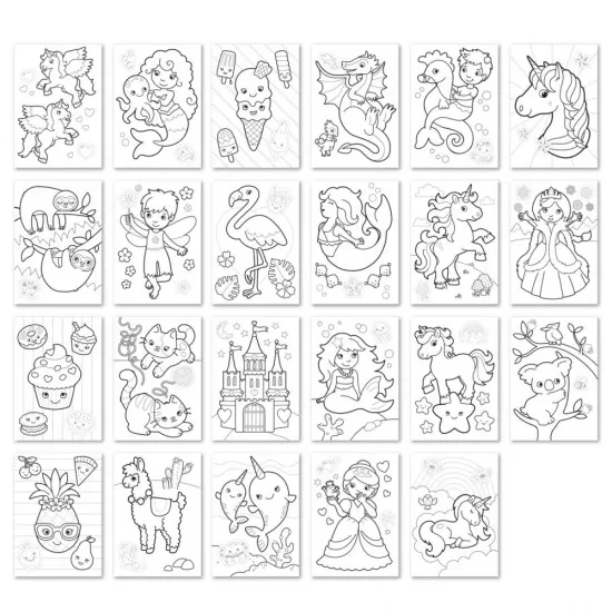 Carte de colorat cu activitati in limba engleza si abtibilduri Unicorni, Sirene si Altele Carte de colorat cu activitati in limba engleza si abtibilduri Unicorni, Sirene si Altele