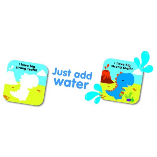 Set de joaca pentru baie Dinozaur - Carte si jucarie care isi schimba culoarea Set de joaca pentru baie Dinozaur - Carte si jucarie care isi schimba culoarea