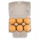Set de joaca din lemn - Carton cu 6 oua Set de joaca din lemn - Carton cu 6 oua