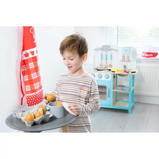 Set de joaca din lemn - Carton cu 6 oua Set de joaca din lemn - Carton cu 6 oua