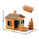 Set constructie cu caramizi Teifoc 185 piese - Casa cu gratar