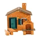 Set constructie cu caramizi Teifoc 185 piese - Casa cu gratar
