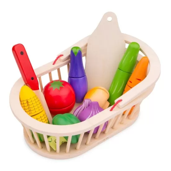 Cos cu legume New Classic Toys Cos cu legume New Classic Toys