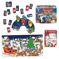 Cutie 3 in 1 Ajunul Craciunului - Joc educativ, puzzle si carte de colorat cu activitati