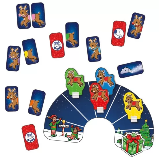 Cutie 3 in 1 Ajunul Craciunului - Joc educativ, puzzle si carte de colorat cu activitati Cutie 3 in 1 Ajunul Craciunului - Joc educativ, puzzle si carte de colorat cu activitati