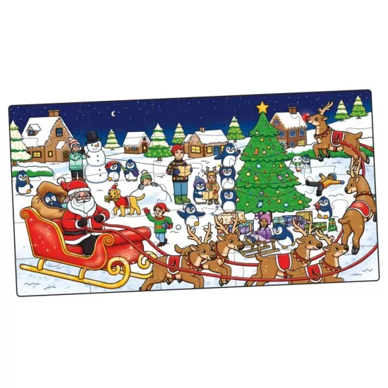 Cutie 3 in 1 Ajunul Craciunului - Joc educativ, puzzle si carte de colorat cu activitati Cutie 3 in 1 Ajunul Craciunului - Joc educativ, puzzle si carte de colorat cu activitati