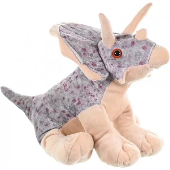 Jucarie plus dinozaur Triceratops Wild Republic 30 cm Jucarie plus dinozaur Triceratops Wild Republic 30 cm