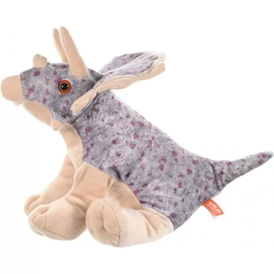 Jucarie plus dinozaur Triceratops Wild Republic 30 cm Jucarie plus dinozaur Triceratops Wild Republic 30 cm