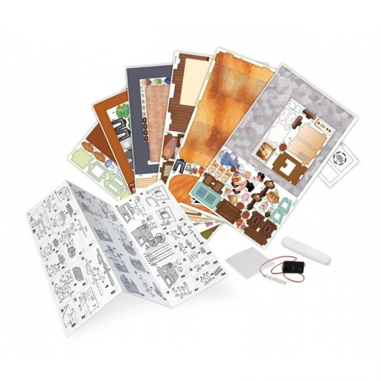Puzzle 3D Diorama - Brutarie cu iluminare LED
