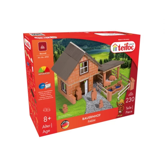 Set constructie cu caramizi Teifoc 230 piese - Ferma Set constructie cu caramizi Teifoc 230 piese - Ferma