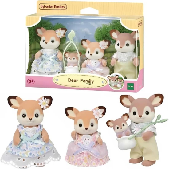Set Figurine Sylvanian Families - Familia Caprioarelor