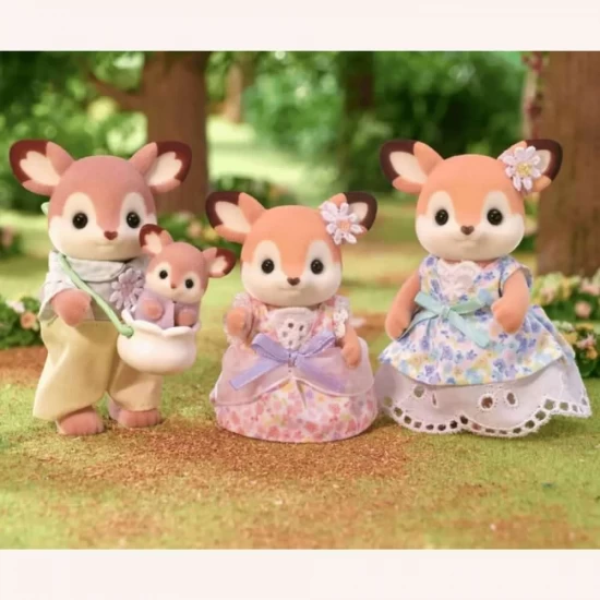 Set Figurine Sylvanian Families - Familia Caprioarelor