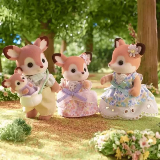 Set Figurine Sylvanian Families - Familia Caprioarelor