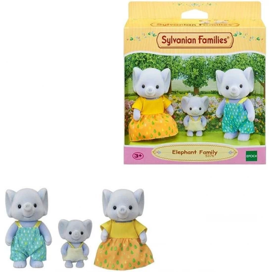 Figurine Sylvanian Families - Familia Elefanteilor Figurine Sylvanian Families - Familia Elefanteilor