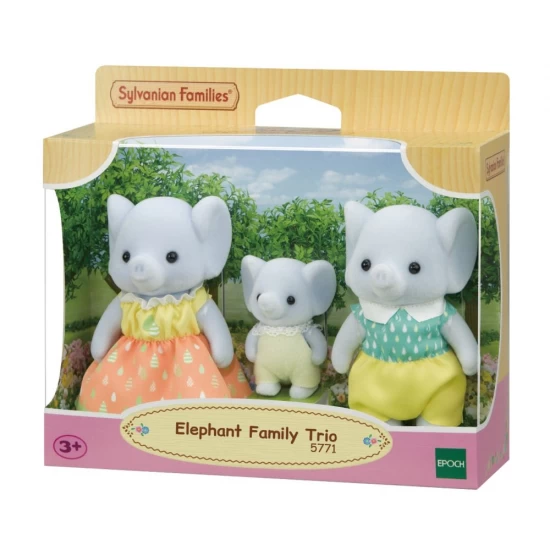Set Figurine Sylvanian Families - Familia Elefanteilor Trio