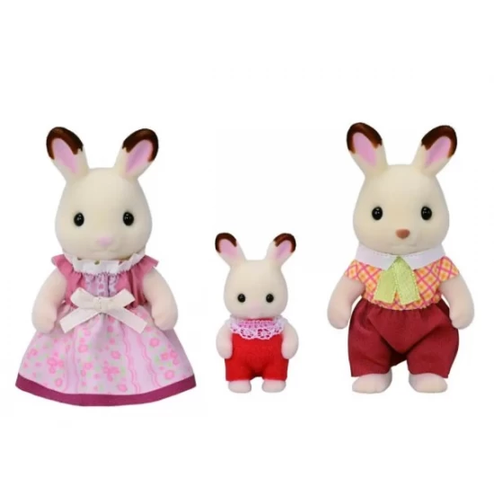 Figurine Sylvanian Families - Familia Iepurasilor Chocolate Trio