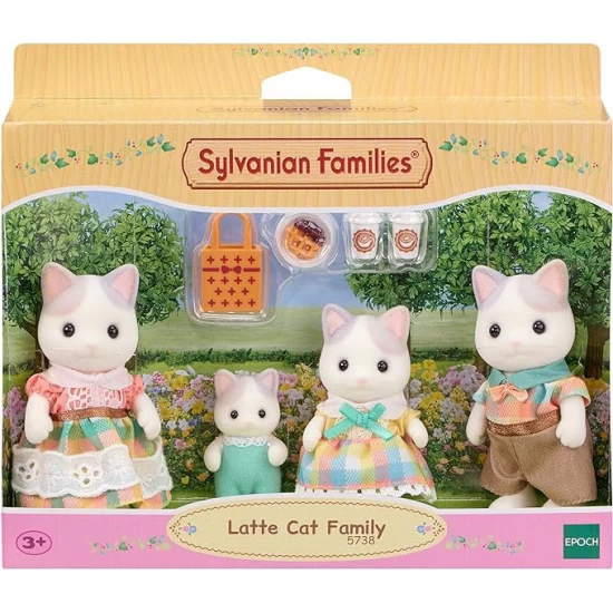 Figurine Sylvanian Families - Familia Pisicutelor Latte