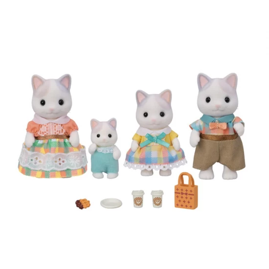 Figurine Sylvanian Families - Familia Pisicutelor Latte