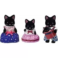 Figurine Sylvanian Families - Familia Pisicutelor Negre