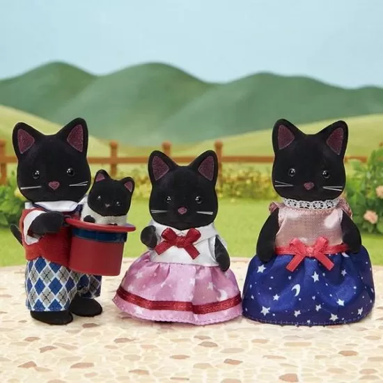 Figurine Sylvanian Families - Familia Pisicutelor Negre Figurine Sylvanian Families - Familia Pisicutelor Negre