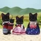 Figurine Sylvanian Families - Familia Pisicutelor Negre Figurine Sylvanian Families - Familia Pisicutelor Negre