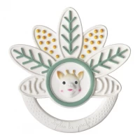 Inel Dentitie Multitexturat Frunza Girafa Sophie