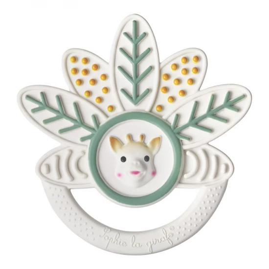 Inel Dentitie Multitexturat Frunza Girafa Sophie