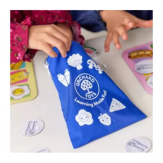 Joc educativ Bingo distractiv cu alimente Joc educativ Bingo distractiv cu alimente