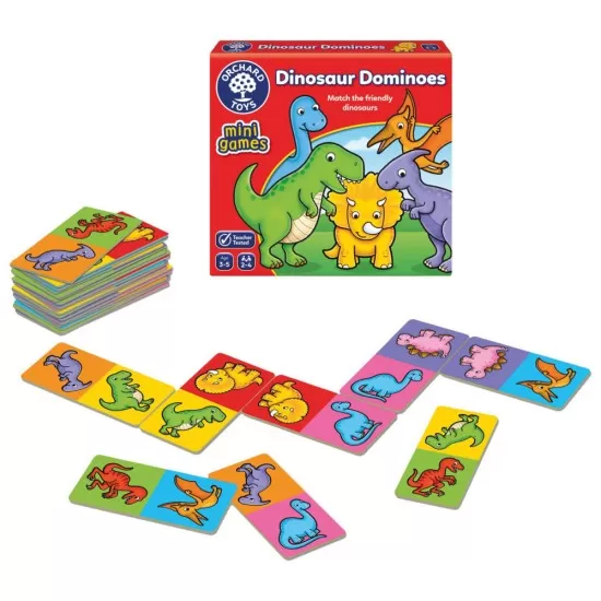 Joc educativ Domino Dinozauri Joc educativ Domino Dinozauri