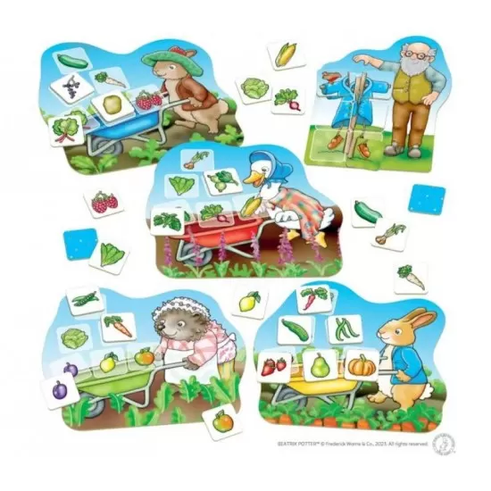 Joc educativ Loto - Gradina cu legume Peter Rabbit Joc educativ Loto - Gradina cu legume Peter Rabbit