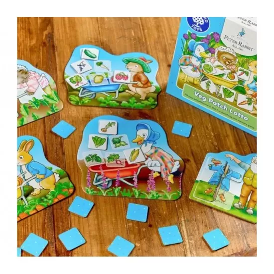 Joc educativ Loto - Gradina cu legume Peter Rabbit Joc educativ Loto - Gradina cu legume Peter Rabbit
