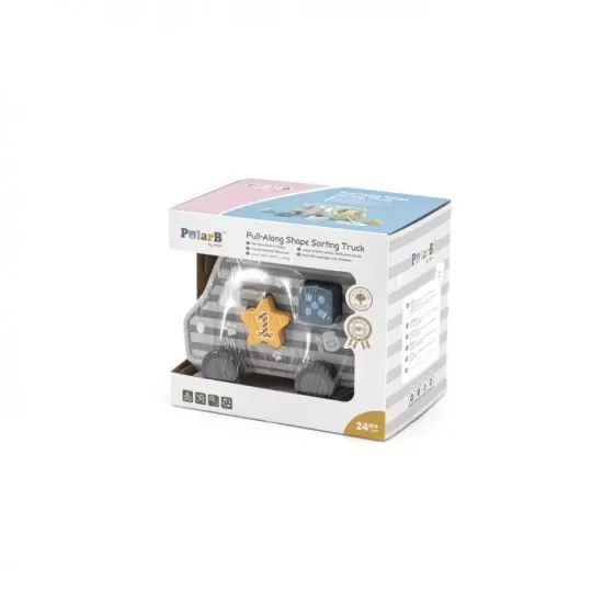 Jucarie de tras sortator forme geometrice Camion PolarB Jucarie de tras sortator forme geometrice Camion PolarB