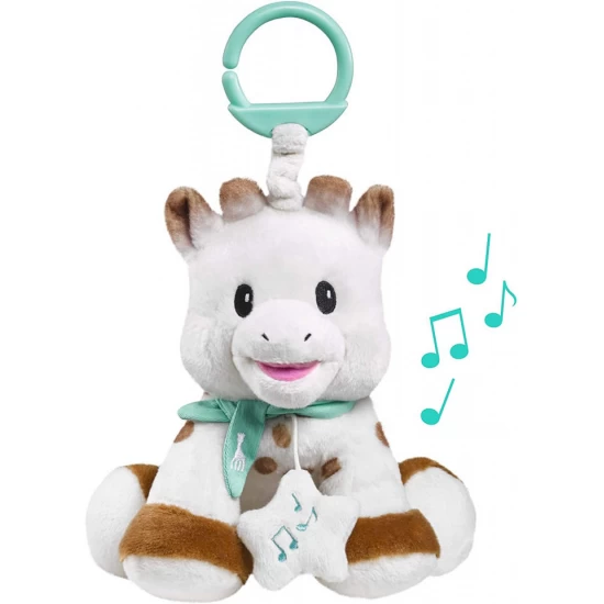 Jucarie muzicala de plus Girafa Sophie 20 cm