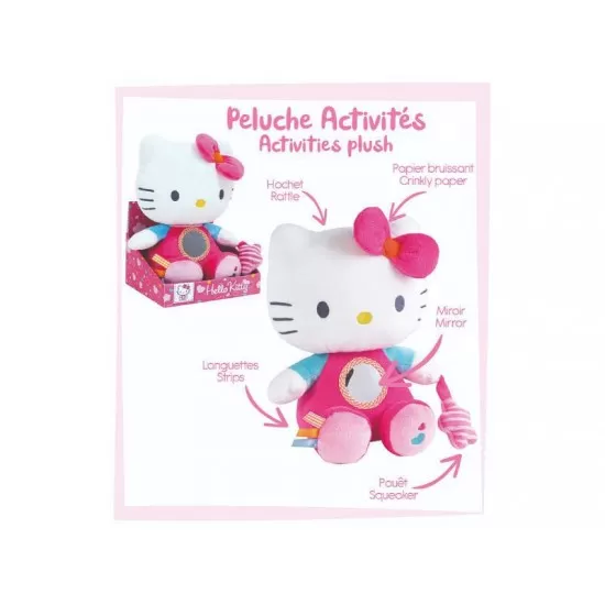 Jucarie plus Jemini cu activitati 23 cm Hello Kitty Jucarie plus Jemini cu activitati 23 cm Hello Kitty